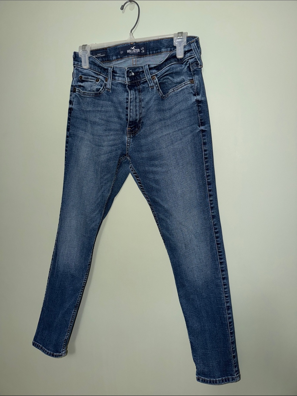 Hollister Men’s Skinny Jeans 31x30 Medium Wash Denim